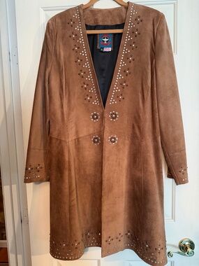 Women’s suede XL coat